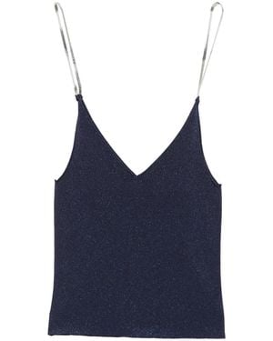 Circus Hotel V-Neck Top - Blue
