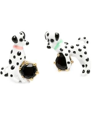 Les Nereides Dalmata Earrings - White
