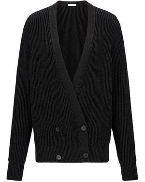 Ferragamo Cardigan Mit Lurex-Detail - Schwarz