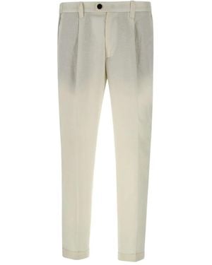 Devore Pleated Trousers - Grey