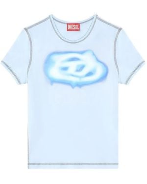 DIESEL 'T-Uncuties-Long-S3' T-Shirt - Blue