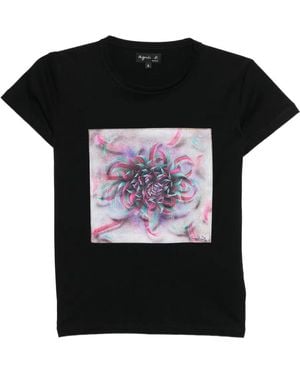 agnès b. Graphic-Print T-Shirt - Black