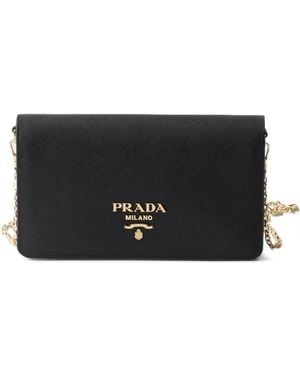Prada Saffiano Clutch - Zwart