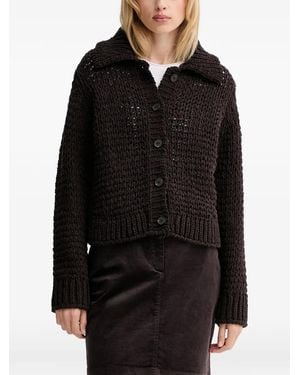 Marc O' Polo Button Collared Cardigan - Black