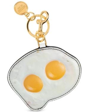 Moschino Portachiavi Fried Egg - Metallizzato