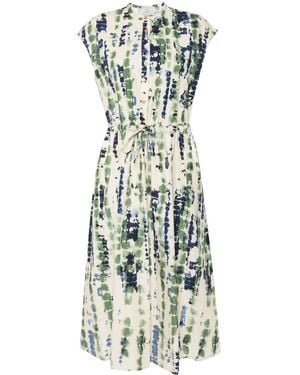 Woolrich Midikleid Mit Abstraktem Print - Natur