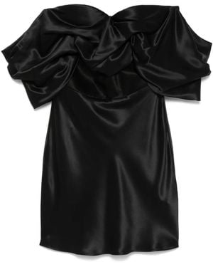 GIUSEPPE DI MORABITO Silk Mini Dress - Black