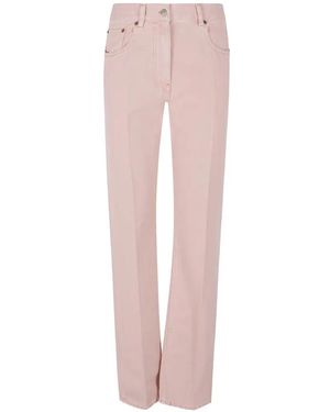 Valentino Garavani Pressed-Crease Jeans - Pink