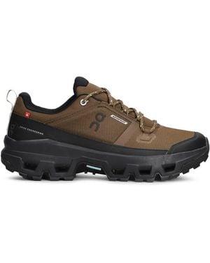 On Shoes Cloudrock Waterproof Low Trainers - Brown