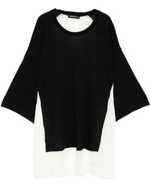 Undercover Layered-Design Short-Sleeve T-Shirt - Black
