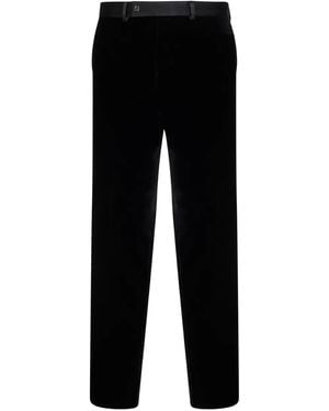 Fendi Tailored Cotton Trousers - Black