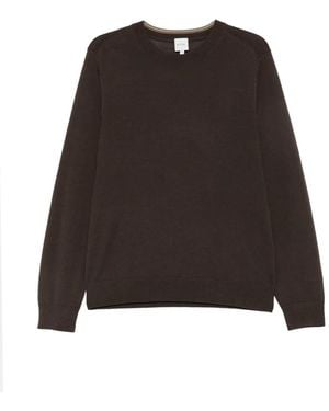 Paul Smith Merino-Wool Crew-Neck Jumper - Brown