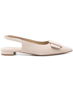 Manolo Blahnik Maylura Flat Court Shoes - Natural