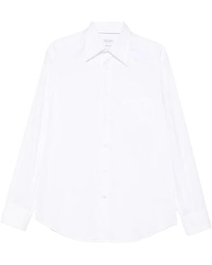 Brunello Cucinelli Long-Sleeve Shirt - White