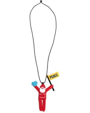 Walter Van Beirendonck Peace Necklace - White