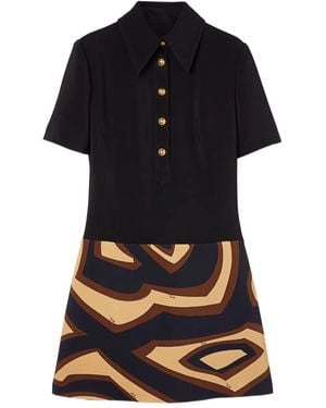 PUCCI Labirinto Print Short Dress - Black