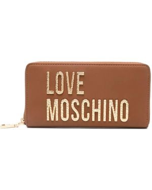 Love Moschino Portemonnaie Mit Logo - Braun