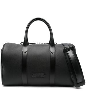 Tom Ford レザー ボストンバッグ - ブラック