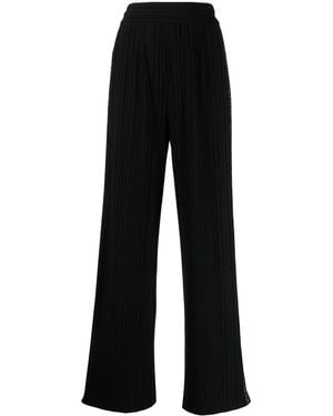Giorgio Armani High-Waisted Pleated Pants - Black