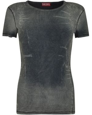 DIESEL アシッドウォッシュ トップ - グレー