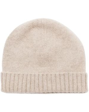 Malo Ribbed-Knit Beanie - Natural