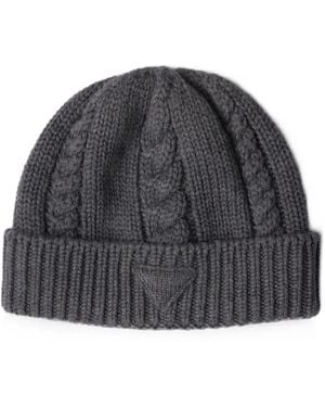 Prada Wool Beanie - Grey