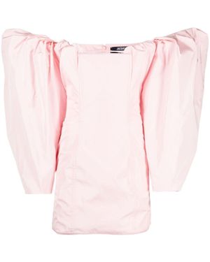 Jacquemus Chic Taffeta Mini Dress For - Pink