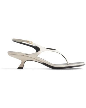 Mugler Sandalen Mit Zehenriemen - Weiß