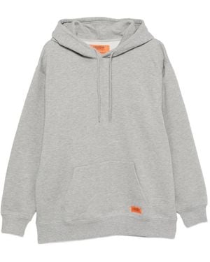 Universal Overall Logo-Patch Hoodie - Grey