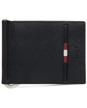 Bally Debossed-Logo Wallet - Black