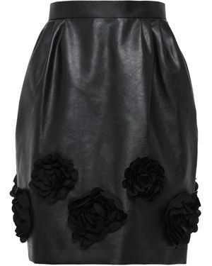 Comme des Garçons Midirock Mit Rosenverzierung - Schwarz