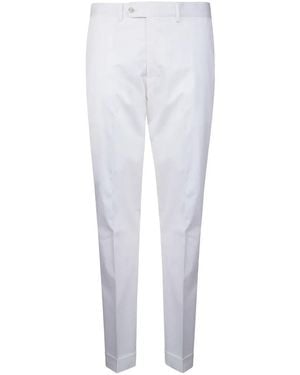 Barba Napoli Cuffed Trousers - White