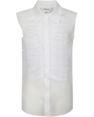 P.A.R.O.S.H. Mujer De Camisa Blanca - Blanco