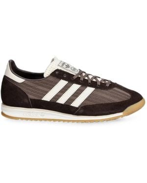 adidas Sl 72 Suede-Panelled Mesh Sneakers - Black