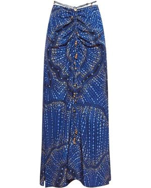 Altuzarra Graphic-Print Skirt - Blue