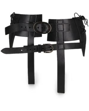 Tom Ford Buckle-Fastening Lace-Up Belt - Black