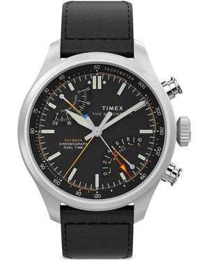 Timex Waterbury Ace Fly-Back 43Mm Watch - Black