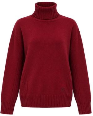 Liu Jo Roll-Neck Wool Sweater - Red