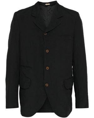 Comme des Garçons Sakko Mit Knitteroptik - Schwarz