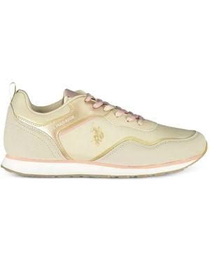 Polo Ralph Lauren Panelled Trainers - Natural