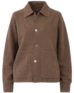 CUDDLEUP Cardigan À Poche Plaquée - Marron