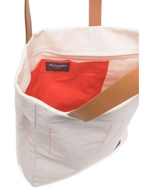 Ally Capellino Logo-Print Tote Bag - White