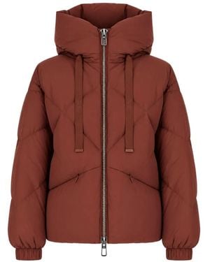 DUNO Peggie Quilted Hooded Jacket - Brown