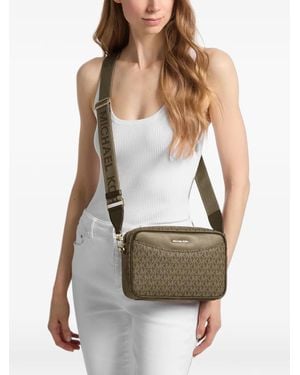 Michael Kors Bandolera Bev Con Logo - Blanco
