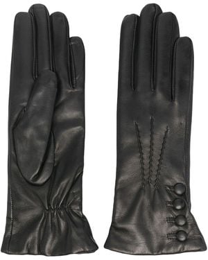 Dents Evelyn Cashmere-Lined Leather Gloves - Black