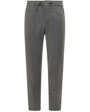 BOSS Pinstripe Pants - Grey