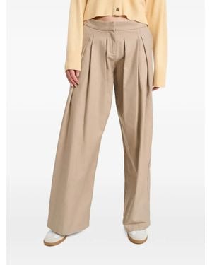 LeKasha Pantalones Rum Con Pinzas - Neutro