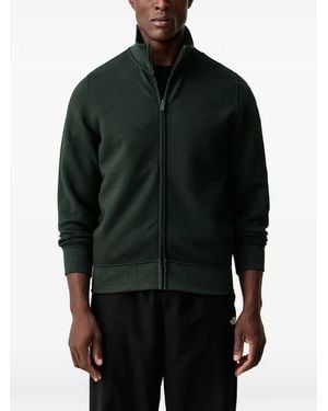 Colmar Zip-Up Jacquard Sweatshirt - Black