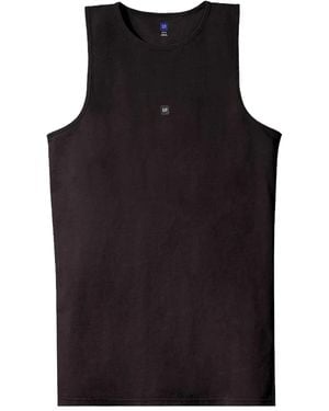 Yeezy Gap Logo-Appliqué Tank Top - Black