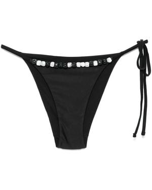 SIR. Bikinihöschen Mit Perlen - Schwarz